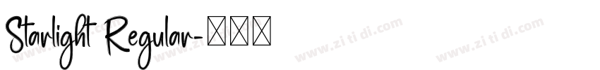 Starlight Regular字体转换